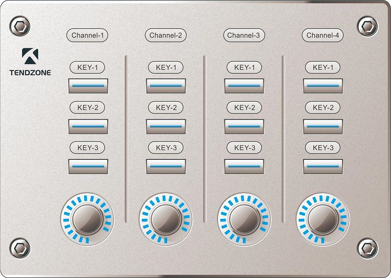 Control Panel with Knobs and Buttons001